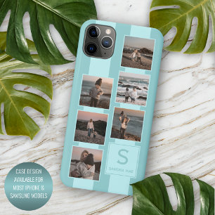 Case-Mate iPhone Case Photos personnalisés sur turquoise bleu aqua