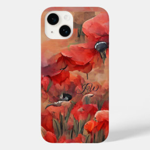 Coque Case-Mate iPhone Photos rouges peint et texte personnalisé