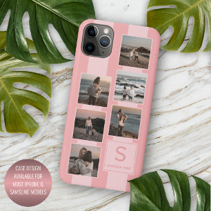 Case-Mate iPhone Case Photos Simples Personnalisées sur Fond Rose Pâle
