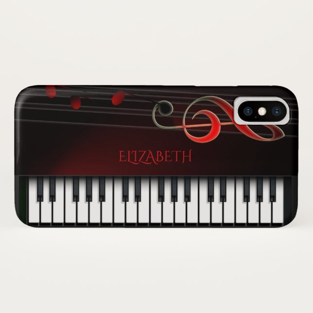 Coques Case-Mate iPhone Piano & Clé Treble (Dos (Horizontal))
