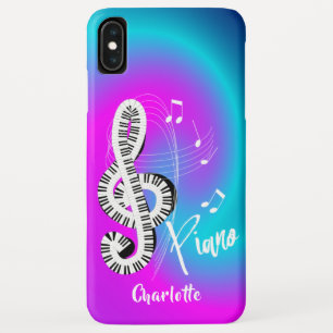 Case-Mate iPhone Case Piano Keyboard Treble Clef Music Personnalisé
