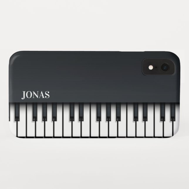 Coques Case-Mate iPhone Piano noir Abstrait (Dos (Horizontal))
