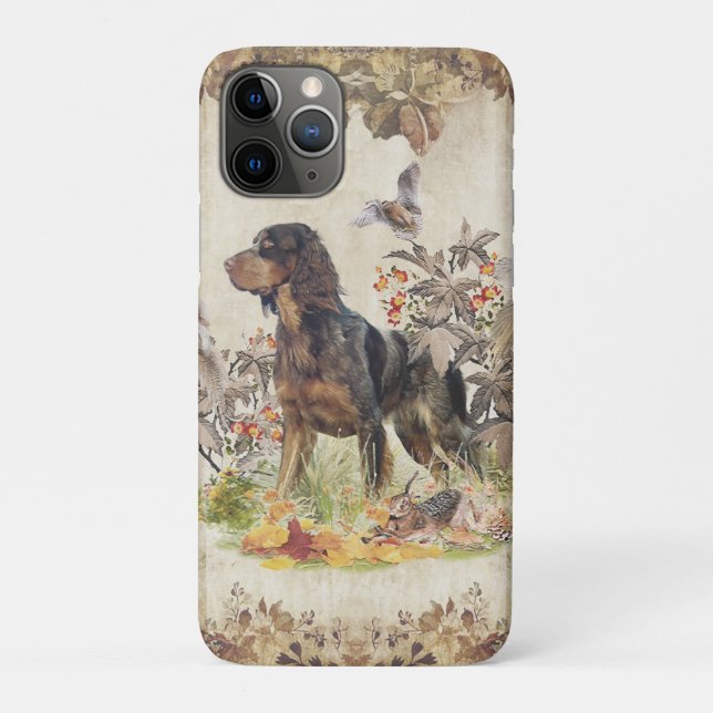 Coques Case-Mate iPhone Picardy Spaniel, chasse aux oiseaux (Dos)