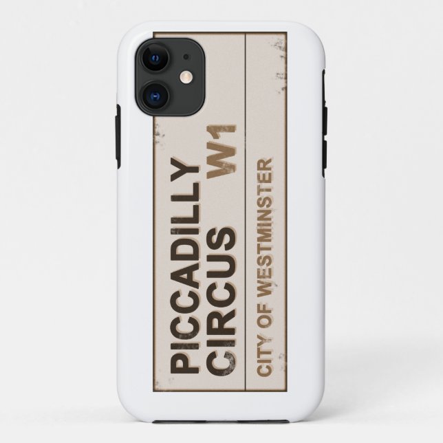 Coques Case-Mate iPhone Piccadilly Circus Londres - Vintage (Dos)