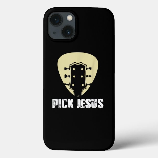 Coques Case-Mate iPhone Pick Jesus Religious Musician Venin Idea Guitar (Verso)