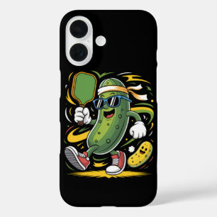 Coque Pour iPhone 16 Pickle Jouant au Pickleball