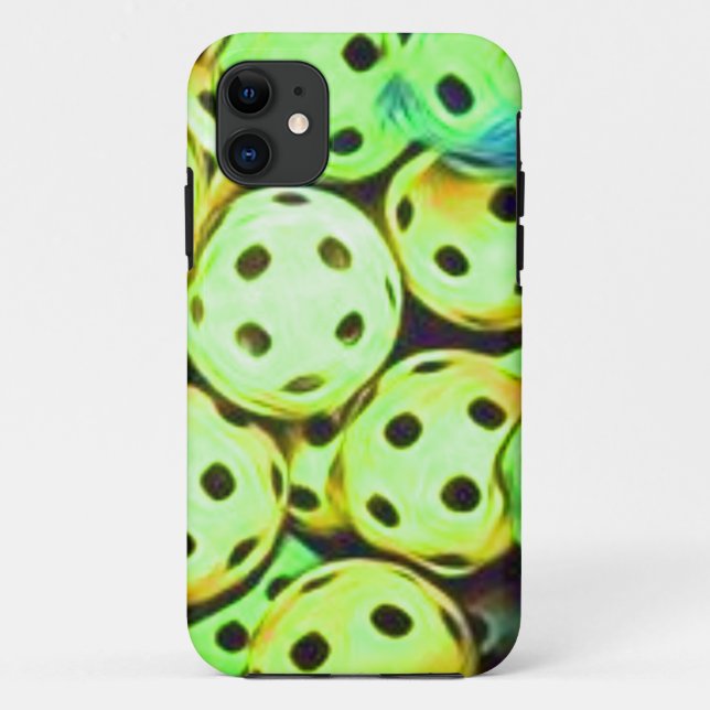 Coques Case-Mate iPhone Pickleball Dream Yellow and Green Balls (Dos)