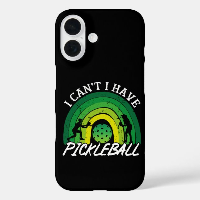 Coques Case-Mate iPhone Pickleball Player I Cant I Have Pickleball Rainbow (Verso)