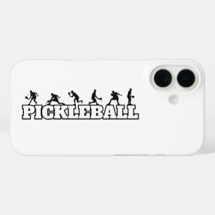 Coque Pour iPhone 16 Pickleball Word Player Silhouettes Sport Action