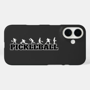 Coque Pour iPhone 16 Pickleball Word Player Silhouettes Sport Action