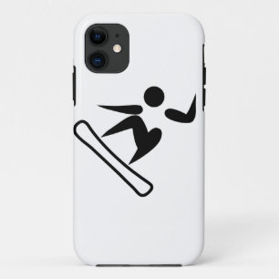 Coque iPhone 11 Pictogramme de snowboard