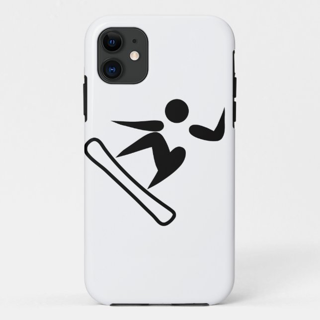 Coques Case-Mate iPhone Pictogramme de snowboard (Dos)