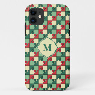 Case-Mate iPhone Case Pièce de puzzle rouge rouge de Noël Motif