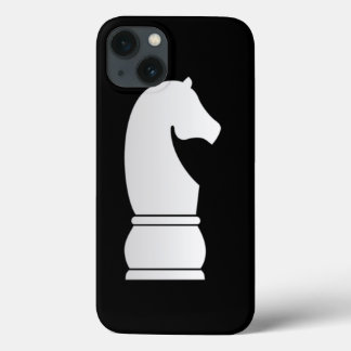 iPhone 13 Case Pièce d'échecs de chevalier blanc