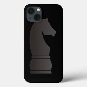 Etui iPhone 13 Pièce d'échecs de chevalier noir