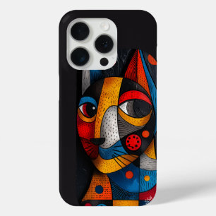 Coque Case-Mate iPhone Pièce maîtresse de Feline Abstraite - Art de chat