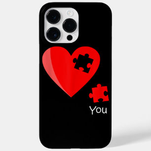 Coque Case-Mate iPhone Pièce manquante Puzzle Coeur Valetines Chemise Jou