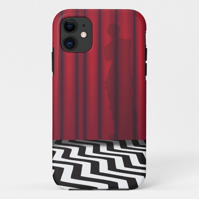 Coques Case-Mate iPhone Pièce noire de rouge de loge (Dos)