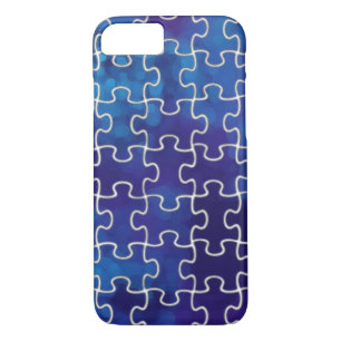 Etui iPhone Case-Mate pièces de puzzle bleu