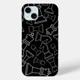 Coque Case-Mate iPhone Pièces d'échecs noires
