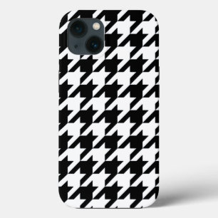 iPhone 13 Coque Pied de fond noir élégant