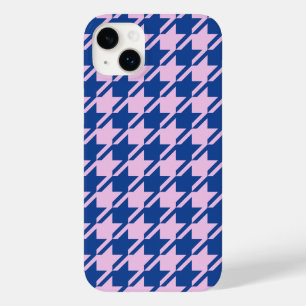 Coque Case-Mate iPhone Pied de fond rose+Motif bleu