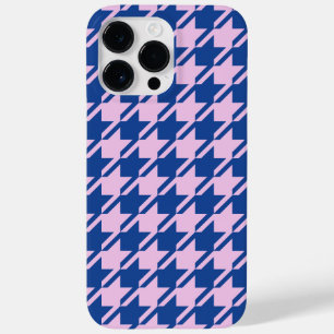 Coque Case-Mate iPhone Pied de fond rose+Motif bleu