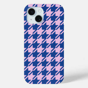 Coque Case-Mate iPhone Pied de fond rose+Motif bleu