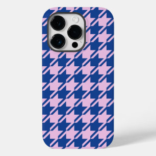Coque Case-Mate iPhone Pied de fond rose+Motif bleu