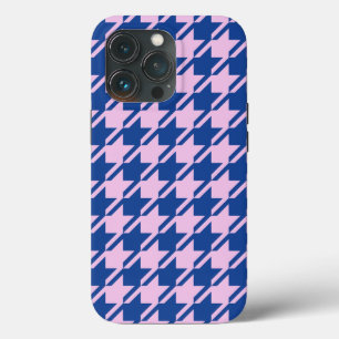 Case-Mate iPhone Case Pied de fond rose+Motif bleu