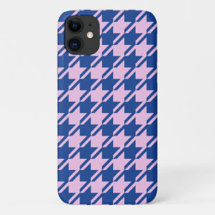 Case-Mate iPhone Case Pied de fond rose+Motif bleu