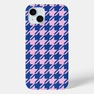 Coque Case-Mate iPhone Pied de fond rose+Motif bleu