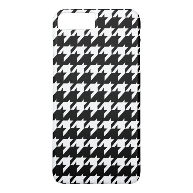 Coques Case-Mate iPhone Pied-de-poule noir et blanc (Dos)