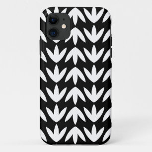 Case-Mate iPhone Case Pieds d'oiseaux - Blanc sur Noir