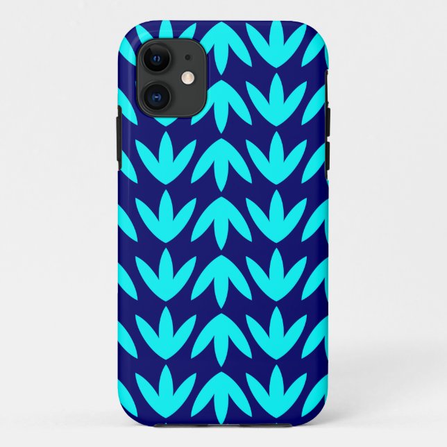 Coques Case-Mate iPhone Pieds d'oiseaux - Cyan et Deep Navy.pdf (Dos)