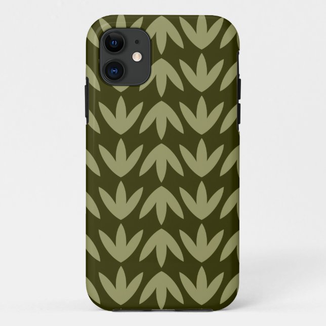 Coques Case-Mate iPhone Pieds d'oiseaux - Kaki et Dk Olive.pdf (Dos)