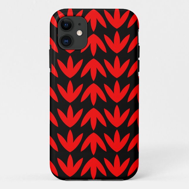Coques Case-Mate iPhone Pieds d'oiseaux - Rouge et Noir.pdf (Dos)