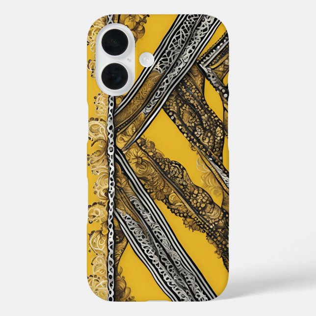 Coques Case-Mate iPhone Piégé dans l'art IA Moutarde  (Verso)