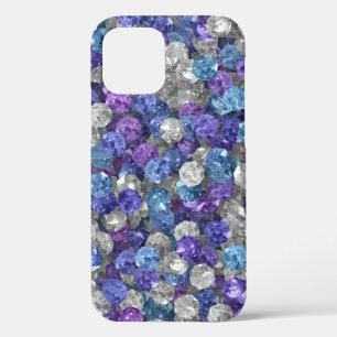 Case-Mate iPhone Case Pierres à grains bleus et violets