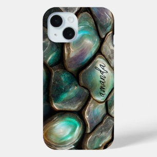 Coque Case-Mate iPhone Pierres d'Abalone Colorées et Élégantes Personnali