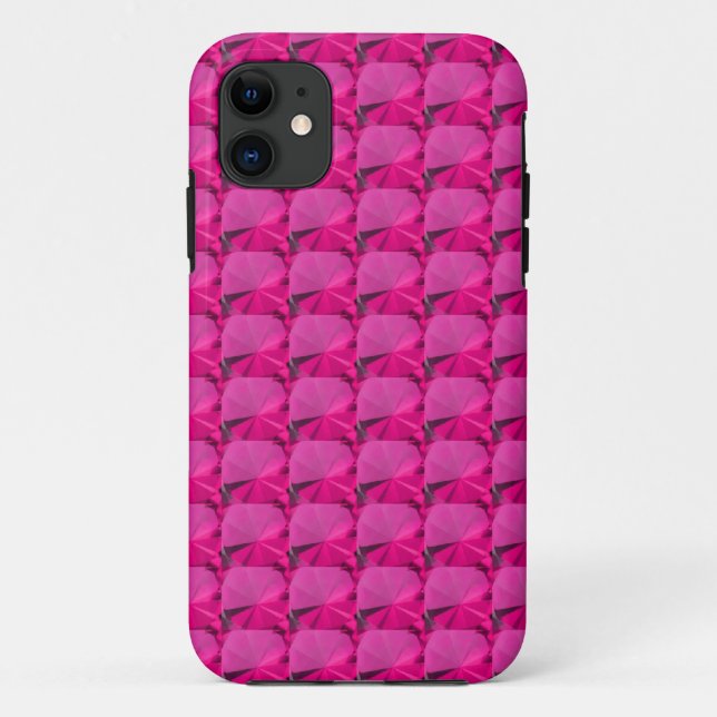 Coques Case-Mate iPhone pierres gemmes roses (Dos)