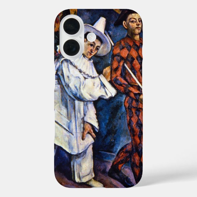 Coques Case-Mate iPhone Pierrot et Arlequin, Mardi Gras par Paul Cezanne (Verso)