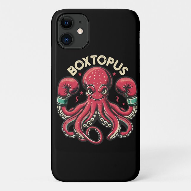 Coques Case-Mate iPhone Pieuvre Boxeuse - Boxtopus (Dos)