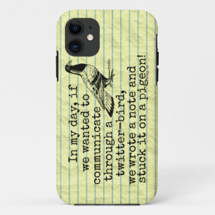 Coque Case-Mate Pour iPhone Pigeon drôle d'oiseau de gazouillement de
