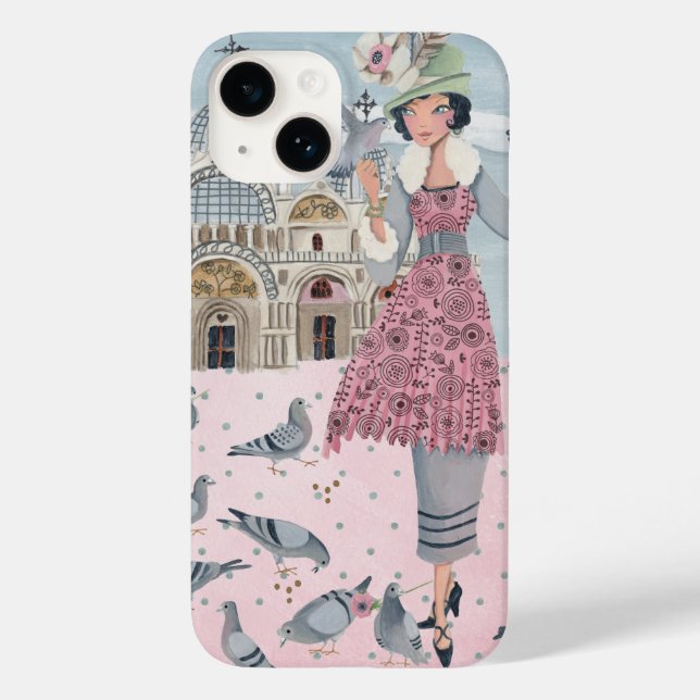 Coques Case-Mate iPhone Pigeons fille à Venise Italie | Iphone 7 plus Coqu (Verso)