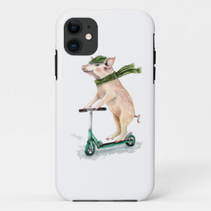 Case-Mate iPhone Case Piggy sur scooter