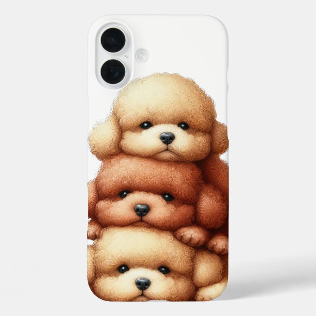 COQUES Case-Mate iPhone PILE ADORABLE POODLE PUPPY CHIENS (Verso)