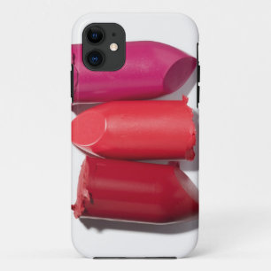 Coque iPhone 11 Pile de rouge à lèvres cassé