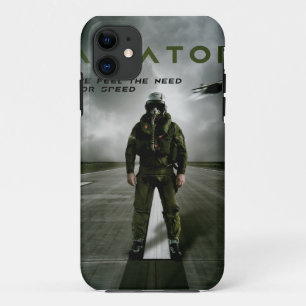 Coques Pour iPhone Pilote d'avion de chasse d'aviateur