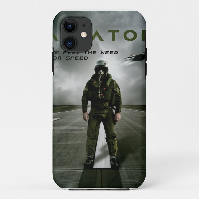 Coques Case-Mate iPhone Pilote d'avion de chasse d'aviateur (Dos)
